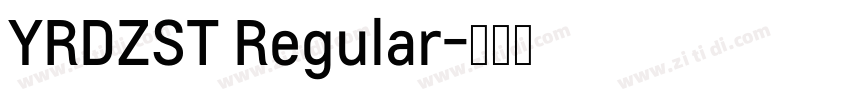 YRDZST Regular字体转换